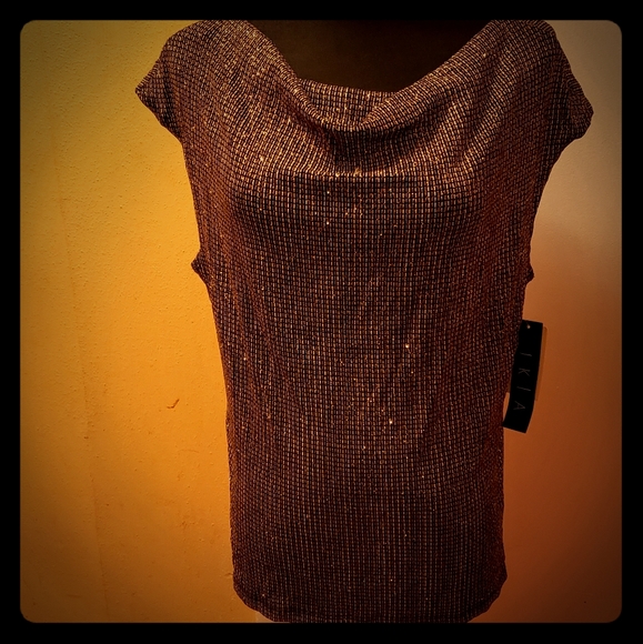 Fashion women's glittery stretchy cap sleeve blous - Picture 1 of 2